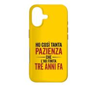 Custodia per iPhone 17 Ironica e divertente. Ho finito la pazienza stampa nera