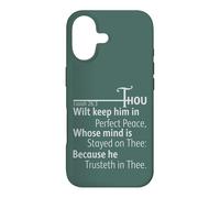 Custodia per iPhone 17 Isaia 26:3 Tu vuoi tenerlo in perfetta pace, re Giacomo