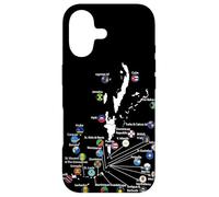 Custodia per iPhone 17 Isole dei Caraibi Bandiere & mappa, Vacanze al mare caraibico