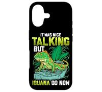 Custodia per iPhone 17 It Was Nice Talking but Iguana Go Now Iguana Funny Pun