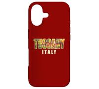 Custodia per iPhone 17 Italia, campagna, paesaggio, dentro, toscana, grassetto, lettere