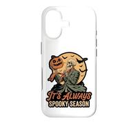 Custodia per iPhone 17 It's Always Spooky Season Skeleton Jack O Lantern Graphic