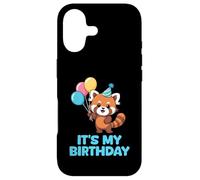 Custodia per iPhone 17 It's My Birthday Kawaii Red Panda