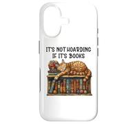 Custodia per iPhone 17 It's Not Hoarding If It's Books and Cats Book Cat Bookshelf