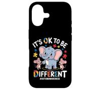 Custodia per iPhone 17 It's OK To Be Different Autism Awareness Elephant Kids