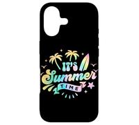 Custodia per iPhone 17 It's Summer Time - Palma color pastello Tie Dye Beach Surf