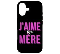 Custodia per iPhone 17 J'aime Ma Mère Mère Meilleur Francese Mamma Cadeau De Fête Des Mères