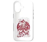 Custodia per iPhone 17 Japanese Art Cat Ninja Ukiyo-e Anime Style Samurai Cat