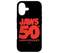 Custodia per iPhone 17 Jaws 50th Anniversary Bold Logo Shark Fin