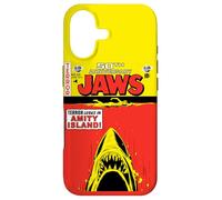 Custodia per iPhone 17 Jaws 50th Anniversary Poster Comic Book Style Front & Back
