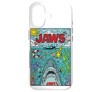 Custodia per iPhone 17 Jaws 50th Anniversary Poster Comic Chaos Style 2-Sided