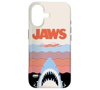 Custodia per iPhone 17 Jaws 50th Anniversary Poster Wave Lines Front & Back