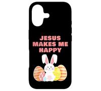 Custodia per iPhone 17 JESUS Makes Me Happy - Girls & Women Easter Christian Faith