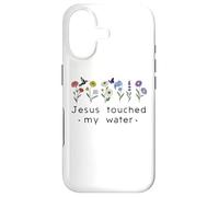 Custodia per iPhone 17 Jesus Touched My Water Christian Faith Religious God Quotes