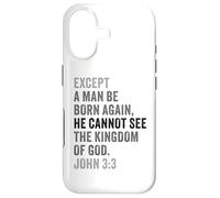 Custodia per iPhone 17 John 3:3 Except You Be Born Again You Cannot See The Kingdom