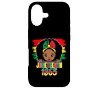 Custodia per iPhone 17 Juneteenth 1865 Cute Melanin Girl African American RBG Colore