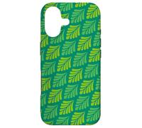 Custodia per iPhone 17 Jungle Green Lime Tropical Leaf Feathery Foliage Pattern