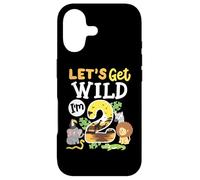Custodia per iPhone 17 Jungle Safari Let's Get Wild 2 ° compleanno Zoo 2 Anni Bambino