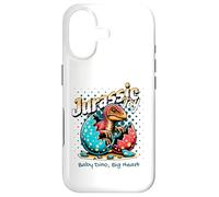 Custodia per iPhone 17 Jurassic Joy Baby Dinosaur Big Heart Cute Dino Art