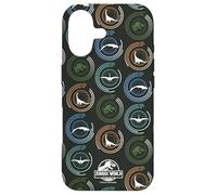 Custodia per iPhone 17 Jurassic World Rebirth Dinosaur Targets All-Over Print