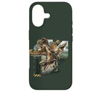 Custodia per iPhone 17 Jurassic World Rebirth Spinosaurus Hunting