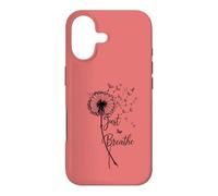 Custodia per iPhone 17 Just Breathe Dandelion Butterfly Inspirational Boho Floral