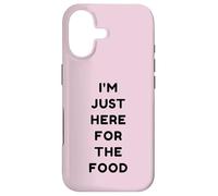 Custodia per iPhone 17 Just Here For The Food Divertente Retro Ringraziamento Turchia Day