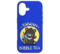 Custodia per iPhone 17 Kawaii Boba Bubble Milk Tea Lover Formosa Bear Taiwan Travel