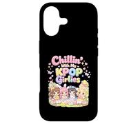 Custodia per iPhone 17 Kawaii Chibi Pasqua Chillin Con Il Mio Kpop Girlies Bunny Girls