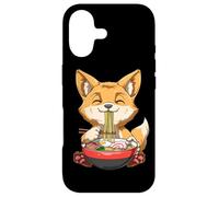 Custodia per iPhone 17 Kawaii Neko Otaku Ramen Fox Anime Ramen