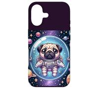 Custodia per iPhone 17 Kawaii Pug in Space: Cute Astronaut Pug