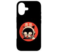 Custodia per iPhone 17 Kawaii Space, Cat Astronaut Retro Japanese Courage Design