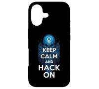 Custodia per iPhone 17 Keep Calm And Hack On Hacker Skull Circuit Board