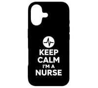 Custodia per iPhone 17 Keep Calm I'm A Nurse Bold Minimal Life Design