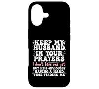 Custodia per iPhone 17 Keep My Husband in your Prayers Funny Saying Quote