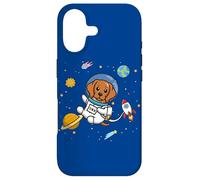 Custodia per iPhone 17 Kids Boys Girls Astronaut Space Rhodesian Ridgeback Lover