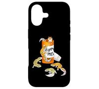 Custodia per iPhone 17 Kids Boys Girls Reptile Happy Pills Leopard Gecko Lover