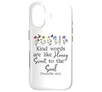Custodia per iPhone 17 Kind Words are Like Honey Sweet to the Soul Proverbs 16:24