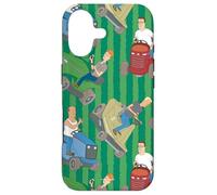 Custodia per iPhone 17 King of the Hill The Guys on Lawn Mowers Funny Cartoon
