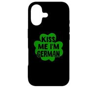 Custodia per iPhone 17 Kiss Me I'm German Funny Germania San Patrizio Trifoglio