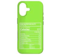 Custodia per iPhone 17 Kiwi Valori nutrizionali Divertente Macro Fruit Info Grafico