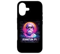 Custodia per iPhone 17 Kvantum Pi Retro anni '80 Synthwave filosofo greco matematica Pi Giorno