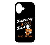 Custodia per iPhone 17 La democrazia è morta (Ma Hey, caramelle gratis) Divertimento Donne Halloween