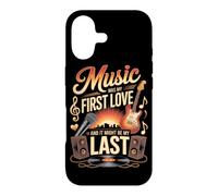 Custodia per iPhone 17 La musica era primo amore musica chitarra elettrica amore musicale
