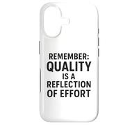 Custodia per iPhone 17 La qualità è un riflesso dello sforzo | Regalo per la Giornata mondiale della qualità