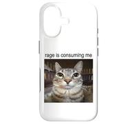 Custodia per iPhone 17 La rabbia mi sta consumando sciocco che fissa il meme del gatto
