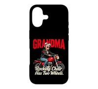 Custodia per iPhone 17 La sedia a dondolo per nonne ha due ruote da motociclista