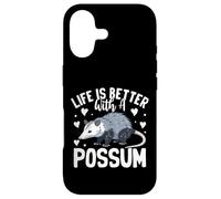 Custodia per iPhone 17 La vita è migliore con un opossum divertente carino amante opossum