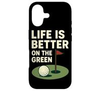 Custodia per iPhone 17 La vita è migliore sull'umorismo del golf verde