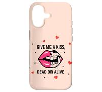 Custodia per iPhone 17 Labbra Bacio Scuro Umorismo Amore Ragazza Gotico